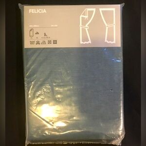 IKEA Felicia Teal Curtain Panels